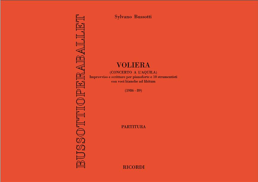 Voliera (Concerto A L'Aquila). Improvviso E